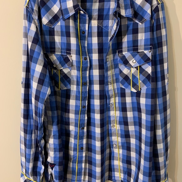 Syn Jeans Men’s Snap Front Shirt - Picture 4 of 16